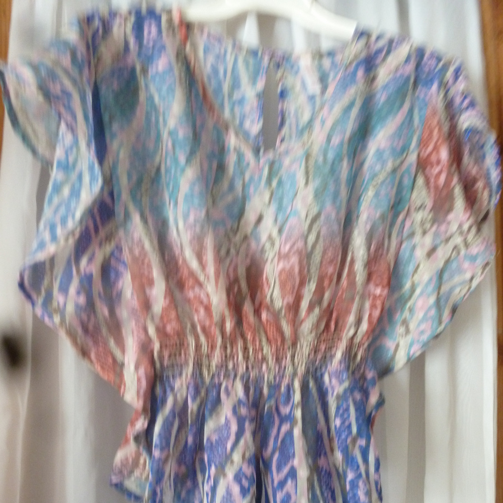 Cute Xhilaration Sheer Sleeveless Blouse XS - Picture 2 of 4